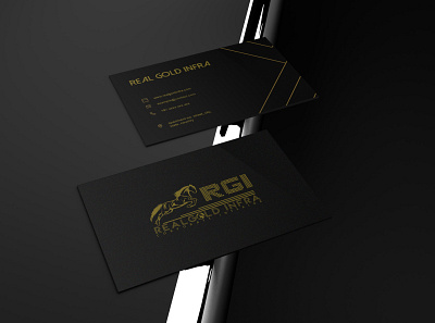 RGI Business Card mountwoods mountwoodsstudio realgoldinfra rgi brand identity