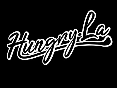 Hungryla Logo Black hungryla logo hungryla packaging design logo mount woods mount woods studio package design restaurant logo