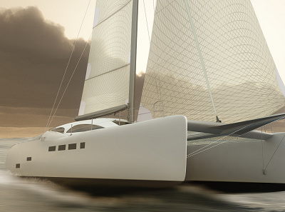 60" Yacht 3d modeling 3dsmax maya nuke vray yacht