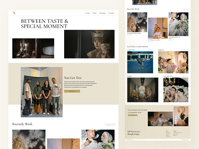 Exploration - Native Visual Landing Page brown cute design fresh happy landing page layout photography ui unique website wedding women