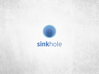 Sinkhole logo depth hole logo sink