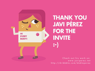 Thank you for Invite book illustration invite javi perez thank you