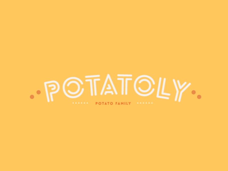 Potatoly Family adobe after effects animation branding character character animation illustration kuler logo motion graphics