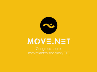 Logo Move Net black brand brand identity branding logo marks yellow