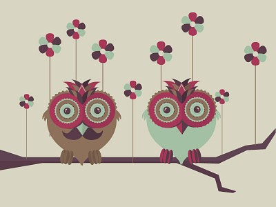 Happy San Valentin's Day character design illustration illustrator love owl san valentin
