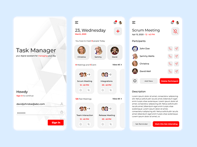 Task Manager mobile app app black theme design figma figmadesign figmaindia lettering minimal product design task management app task manager typography ui uidesign ux web