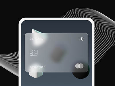 Glassmorphism card concept 2020 design 2020 trends 2021 trend bank card card design glassmorphism minimal ui design