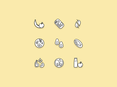 Icon Set  for Diet Apps