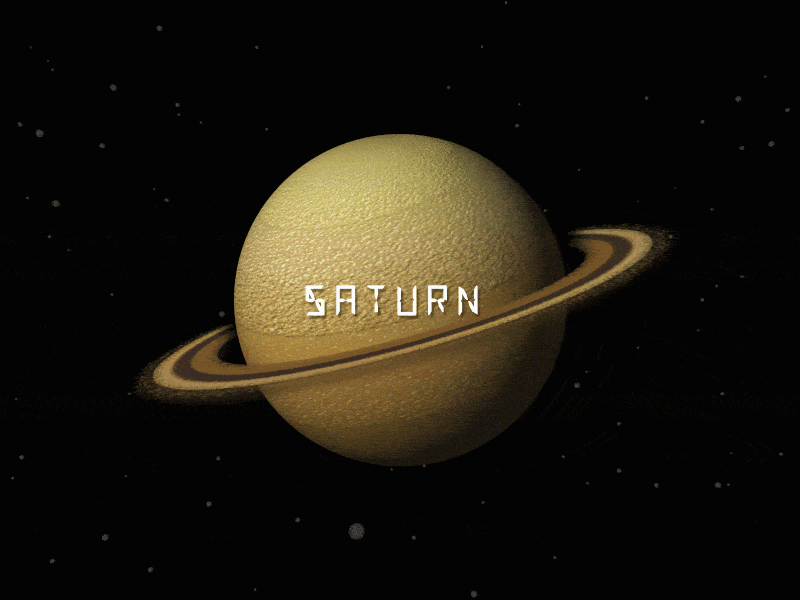Planet: Saturn abstract after effects animation billion design gif gif animated planet planets saturn solar system sphere stars