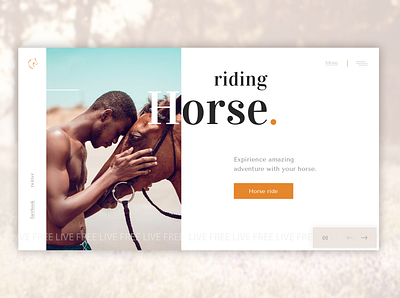 Riding Horse. horse human webdesign