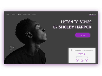 The Sing music sing uxui webdesign