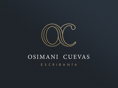 Osimani Cuevas Logo logo design notary