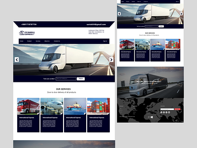 Transport Agency Web Page Design artwork creative design trendy ui ux website website design