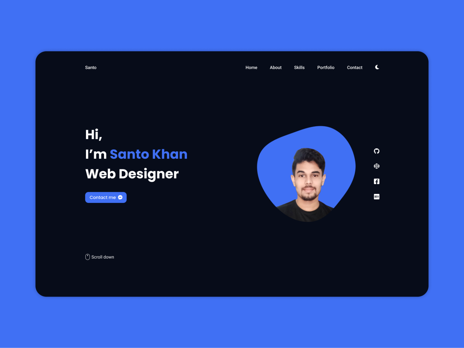 Portfolio Dark Mode by Luxuri on Dribbble
