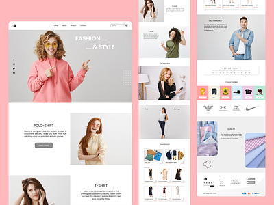 Fashion & Style Collections Website(UI) template theme uidesign uxdesign webapp webdesign website