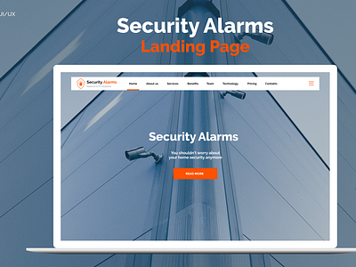 Security Alarms-Landing Page