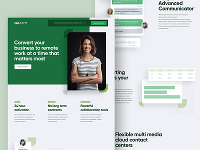 Zultys COVID Work From Home Landing Page landing page ui ux web design website