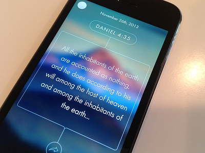 iPhone - iOS Daily Verse Bible App app apple bible flat ios ios7 iphone mobile