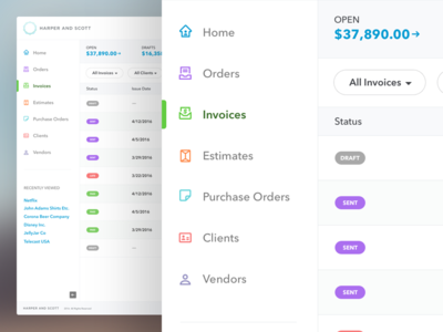 Billing & Order Tracking System app billing dashboard desktop invoicing retina