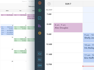 Calendar Week View app calendar date ui ux web