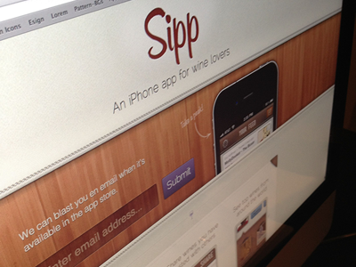Sipp App for iPhone! application ios iphone mensch mobile signup web