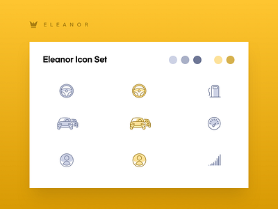 Icon Set For Eleanor Car App