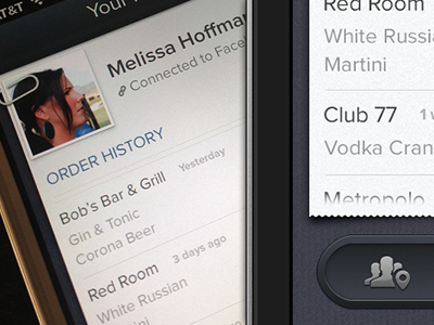 iPhone Order History interface ios iphone tabbar ui ux