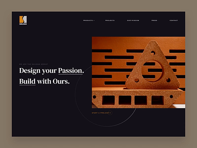 Shildan Group Concept Homepage animation marketing site ui uiux website