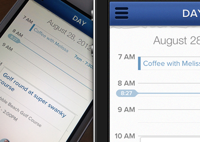 iPhone Calendar App for "..." app calendar interface ios iphone ui ux