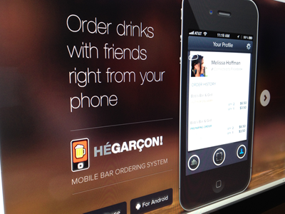 HeGarcon iPhone Landing Page app ios iphone product ui website