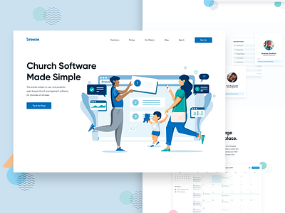 Breeze Church Software Marketing Site