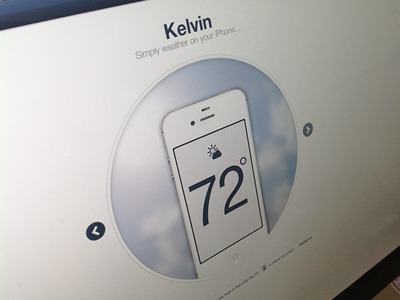 Kelvin Weather App for iPhone - Site