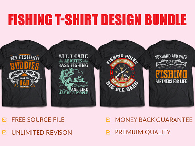 Best Fishing T Shirt Design Bundle
