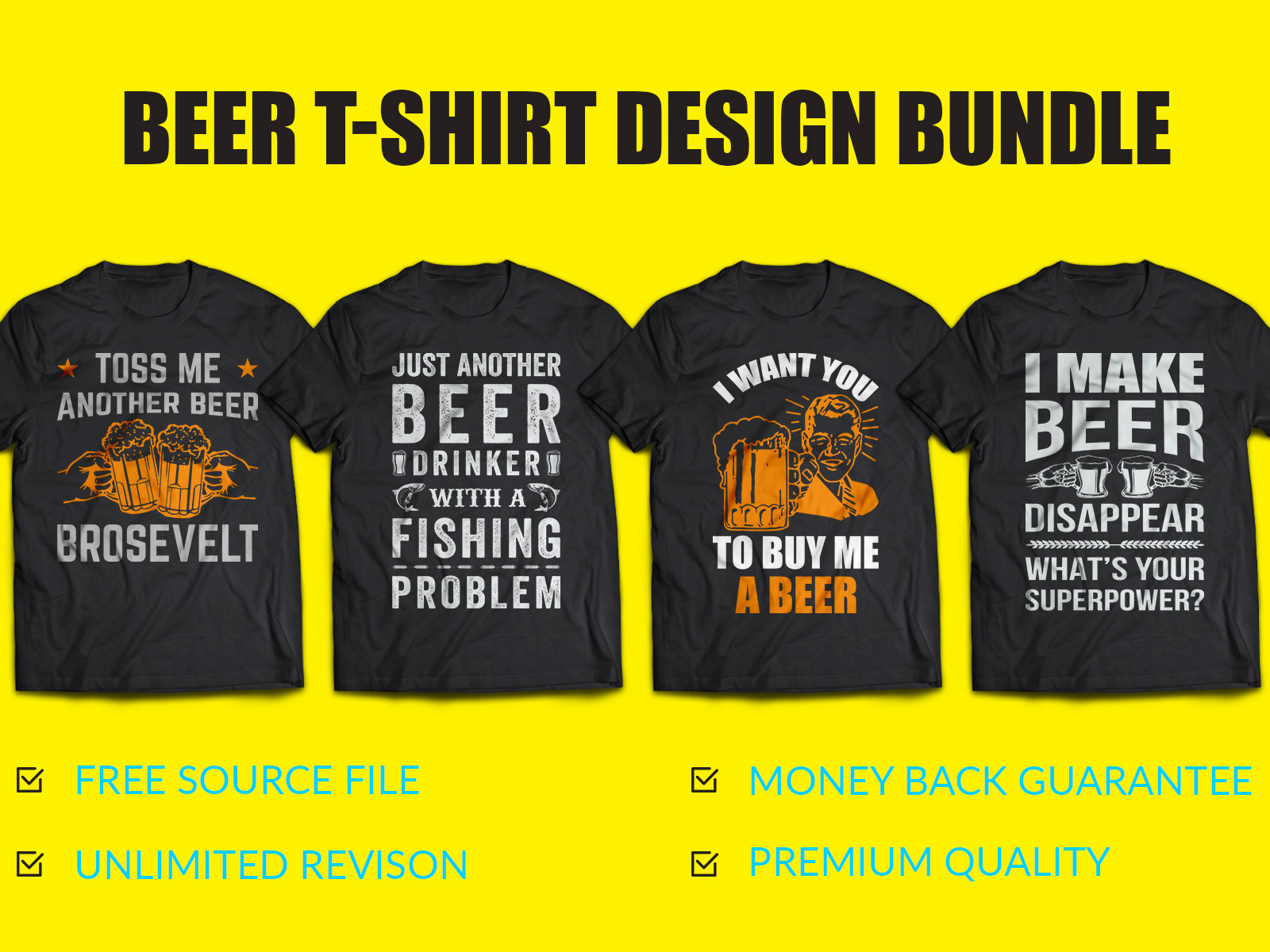 New Beer TShirt Design Bundle by Masud Rana on Dribbble