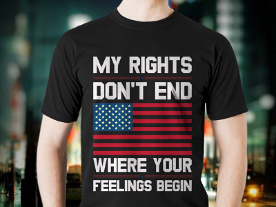 My Rights Don't End Us Typography T shirt design amazon t shirts amazon t shirts design american army t shirts custom t shirt design fashion illustration tshirt tshirt art tshirt design tshirtlovers typography t shirt us t shirt design