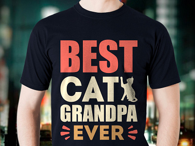 Best Cat Grandpa Ever Shirt Funny Cat Lover T Shirt Gift Tee amazon t shirts amazon t shirts design cat cat shirt cat t shirt design graphic design illustration tshirt tshirt art tshirt design tshirtlovers typography t shirt