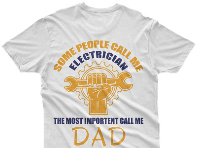 electrician dad t shirt design