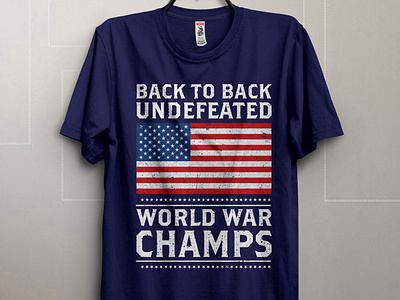 Back To Back Undefeated World War Champs Custom T shirt Design
