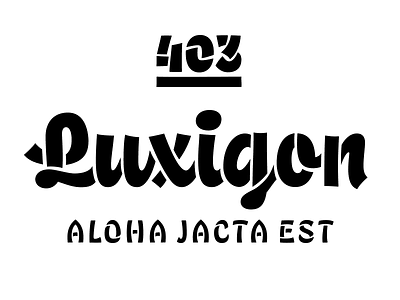 Luxigon door hobeaux lettering stencil