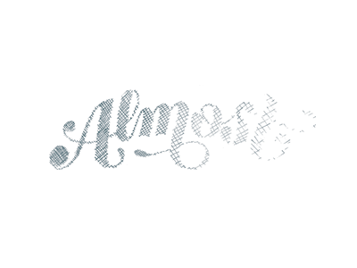 Almost done with the semester... high contrast script lettering shit