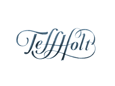 Teff Holt lettering swashes