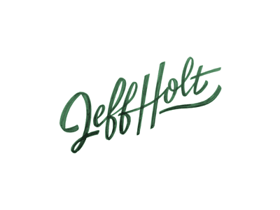 Jeff Holt 2 lettering script