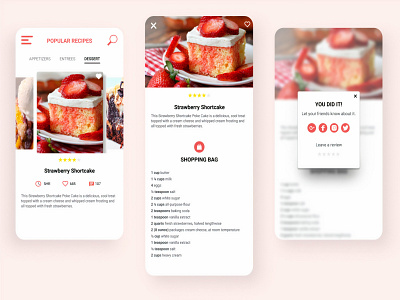 Chef's Recipes app app design chefs design recipe recipe app recipes ui ui ux ui design uidesign ux ux ui uxdesign web web design
