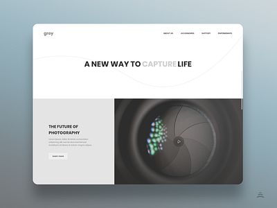 A New Way To Capture Life app design flat minimal ui ui design uiux ux web web design website