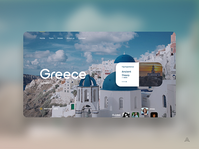Greece - TravelSite design flat greece minimal santorini travel ui ui design uiux web webdesign website