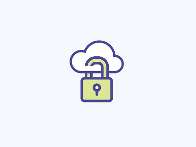 Cloud security icon