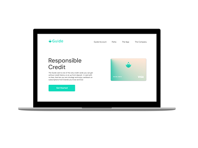 Fintech Credit Product Landing Page branding creditcard design fintech logo ui ux visual design web