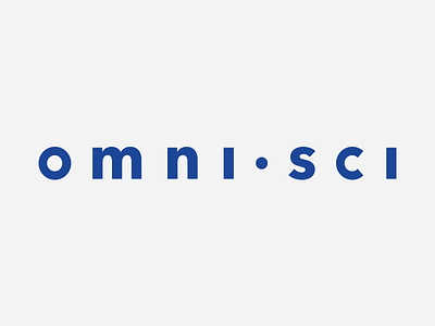 Omni Sci — Secondary avenir next blue branding identity