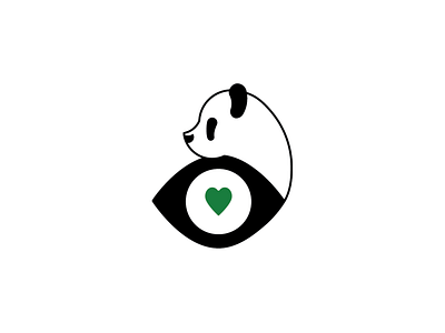 Panda dailylogochallenge design dlc flat icon logo minimal panda