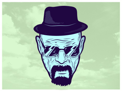 Heisenberg cook face heisenberg illustration vector